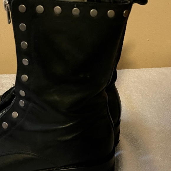 Coach Black Leather Imperfection Boots Sz 8 1/2 - Picture 8 of 13